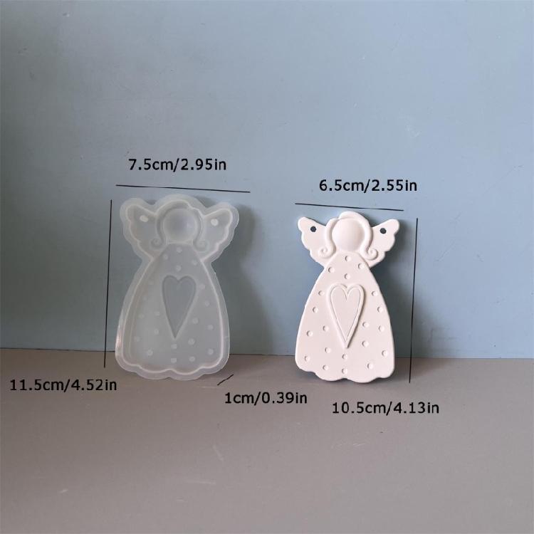 Heat Resistant Silicone Candle Mould With Girl Angelic Embossing for Handmade Gift Party Decoration