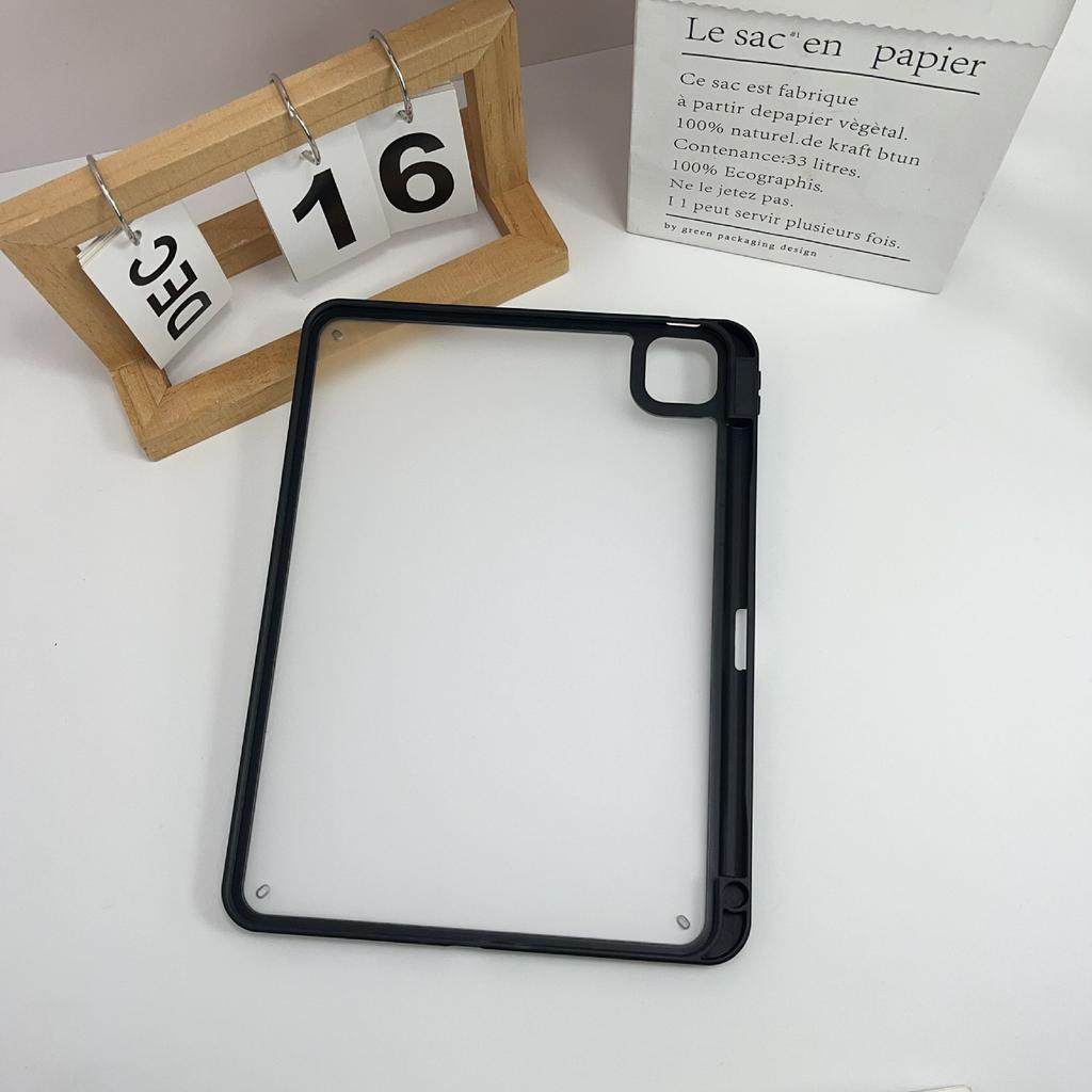 Tablet Case For iPad Pro 11 (2022)/(2021)/(2020)/(2018),Acrylic+PC Matte Cover with Pencil Holder