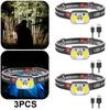 XPG+COB Headlight 550LM 1200mAh Type-C USB Rechargeable IPX4 Waterproof AU