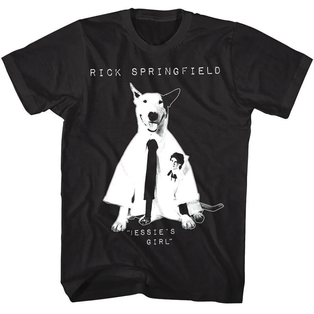 

RICK SPRINGFIELD Shirt Jessies Girl Single Poster Graphic Tees Summer Mens and Womens Loose and Breathable Tshirt Top 4XL