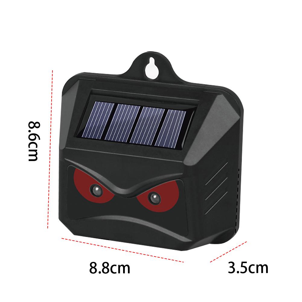 2Pcs Outdoor Coyote Raccoon Deterrent IP44 Waterproof Wild Boar Rabbit Repeller Solar Nocturnal Animal Repeller for Fox Raccoon