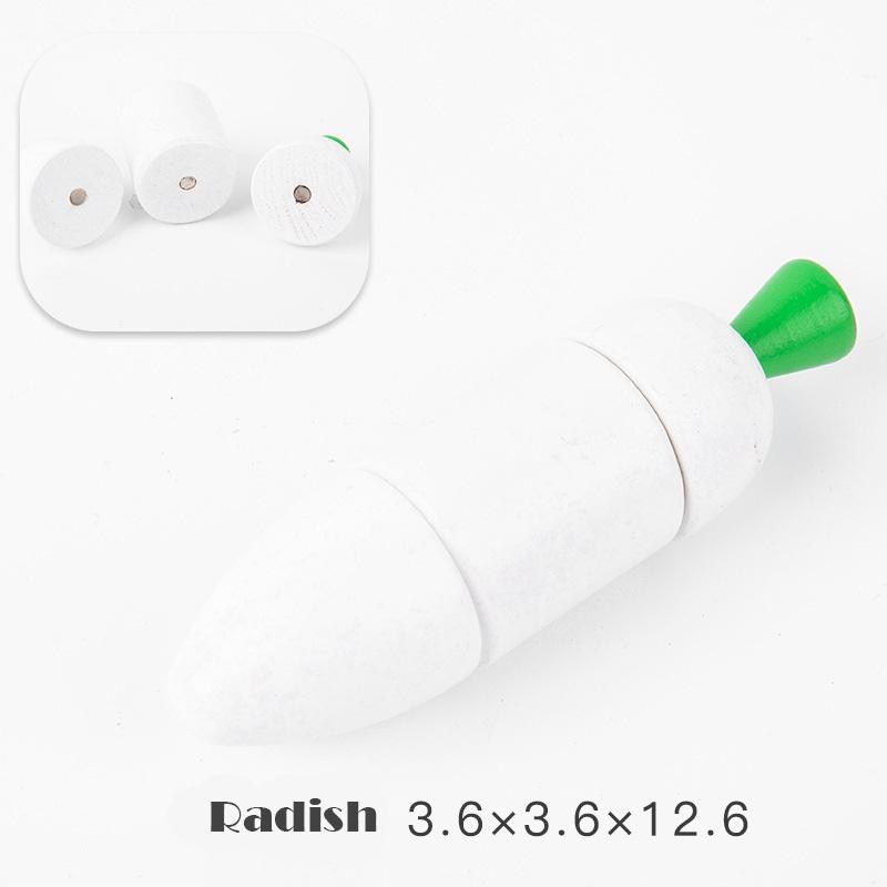 Magnetické Dřevěné Krájení Ovoce Zeleniny Hra na Předstírání Simulace Kuchyňské Hračky Klasická Hra Montessori Vzdělávací Hračky Pro Děti