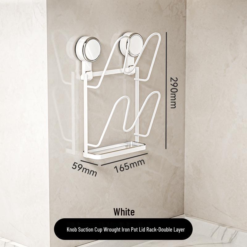 

Настенный органайзер на присосках для крышек кастрюль и разделочных досок