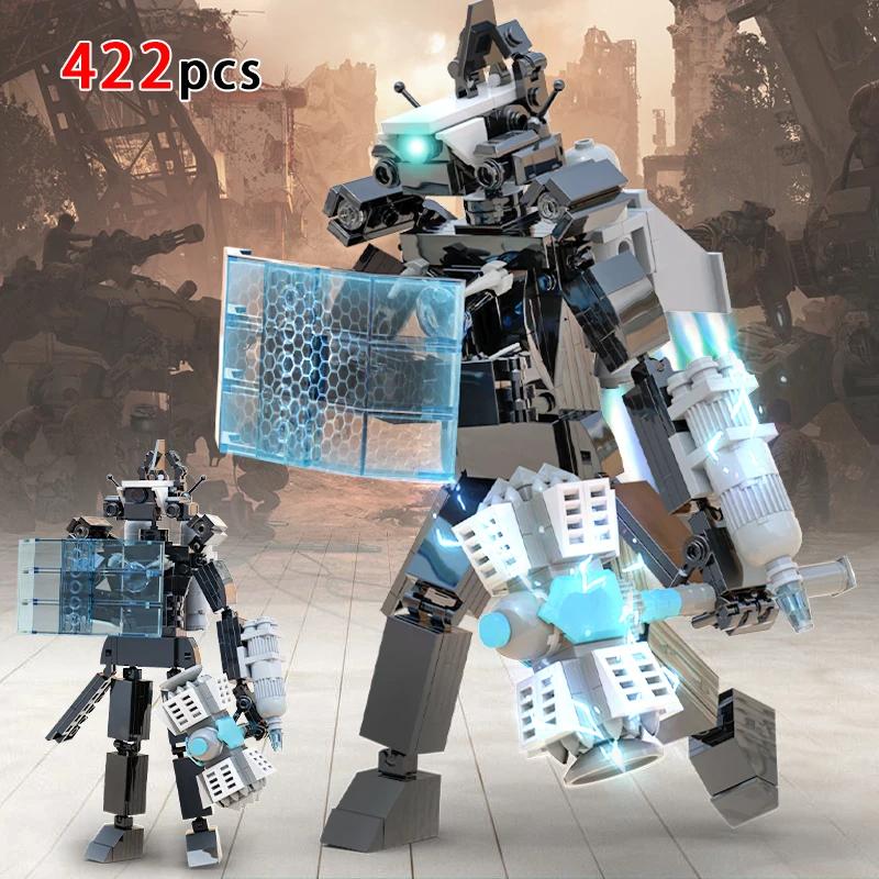 New Skibidi Toileted Titan Clock King 2.0 Building Blocks TVman Speakerman Model Toys for Kid Boys Ideas Gifts Xmas Halloween
