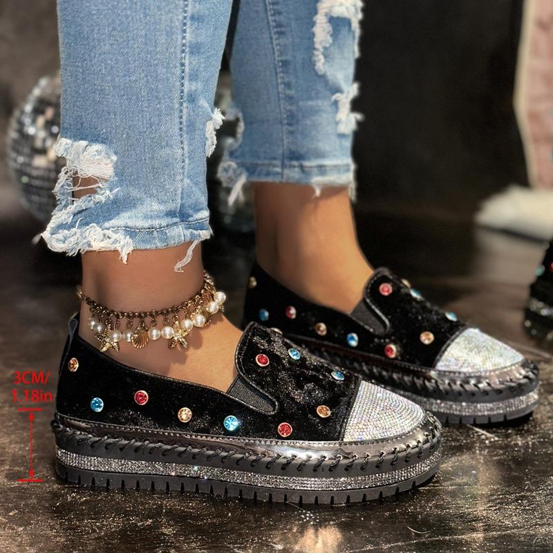 

The new large-sized casual single shoes for women are fashionable when worn on one foot 44 чорний