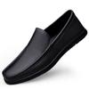 Doudou Shoes Men'S Genuine Leather Cowhide High-End Casual Dad Shoes, One-Pedal Loafers Men