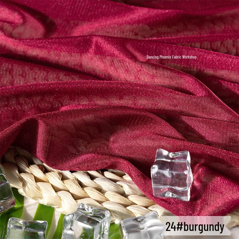 40D Warp-Knitted High-Elasticity Luster Chiffon Lining - Silky, Breathable Fabric for Dresses