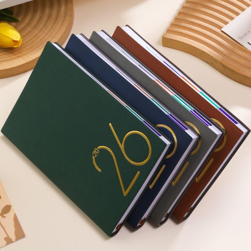 12 Months 2026 Schedule Planner Notepad English To-do List Notebook Diary Writing Pads  Student