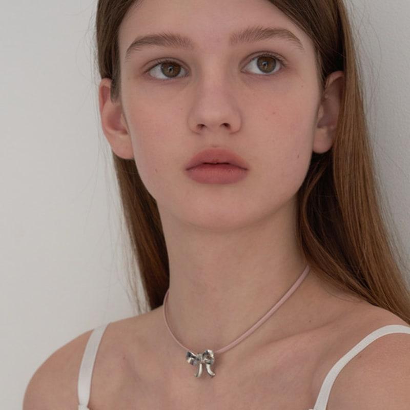 OVT-U Cutie Loop Ribbon Necklace_2 Colors