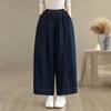New Women Autumn Denim Jeans Big Size Casual Loose Trousers Long Pants Plus Size
