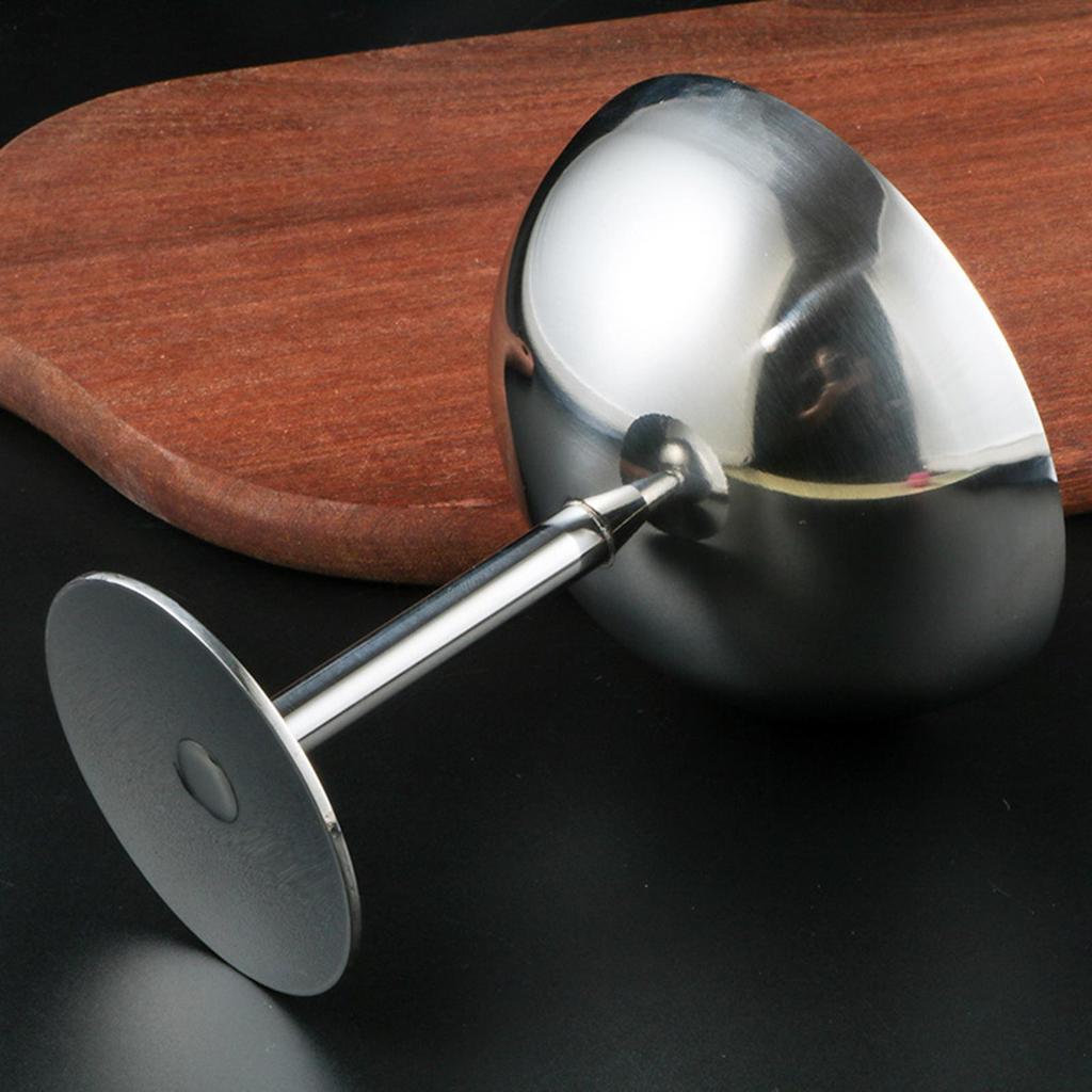 New Stainless Steel Ice Cream Cup,Margarita Champagne Glass Shorty Red Wine Glass Cocktail Cup,High Footed Yogurt Dessert Cup