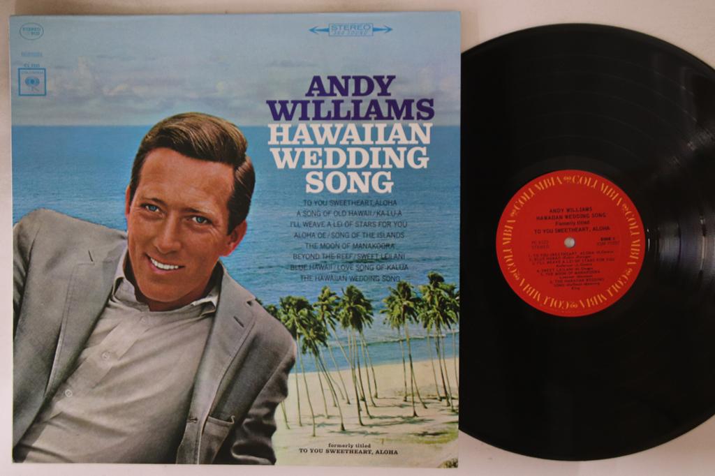 LP Record ANDY WILLIAMS - Hawaiian Wedding Song PC9123 COLUMBIA 1966 US Jazz Used
