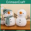 Snowman Doll Plush Hat Scarf Cartoon Bedroom Decoration Christmas Ornament Gifts