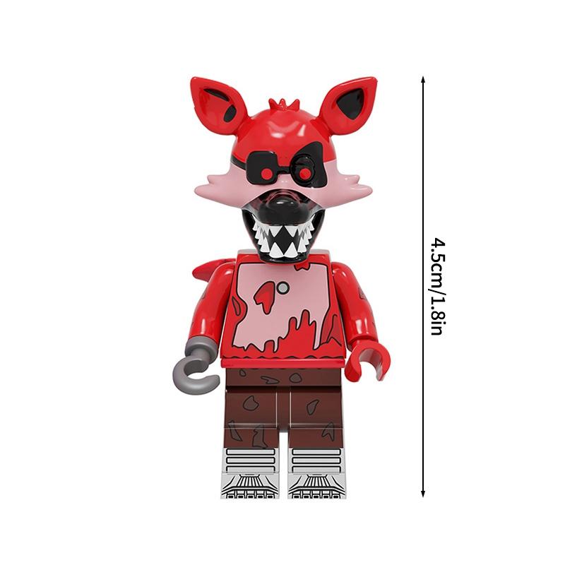 Freddy Fazbear Blocks Ornament Small Anime Figurine Decorations Bear Bunny Table Accessories Party Favors Children'S Day Gift