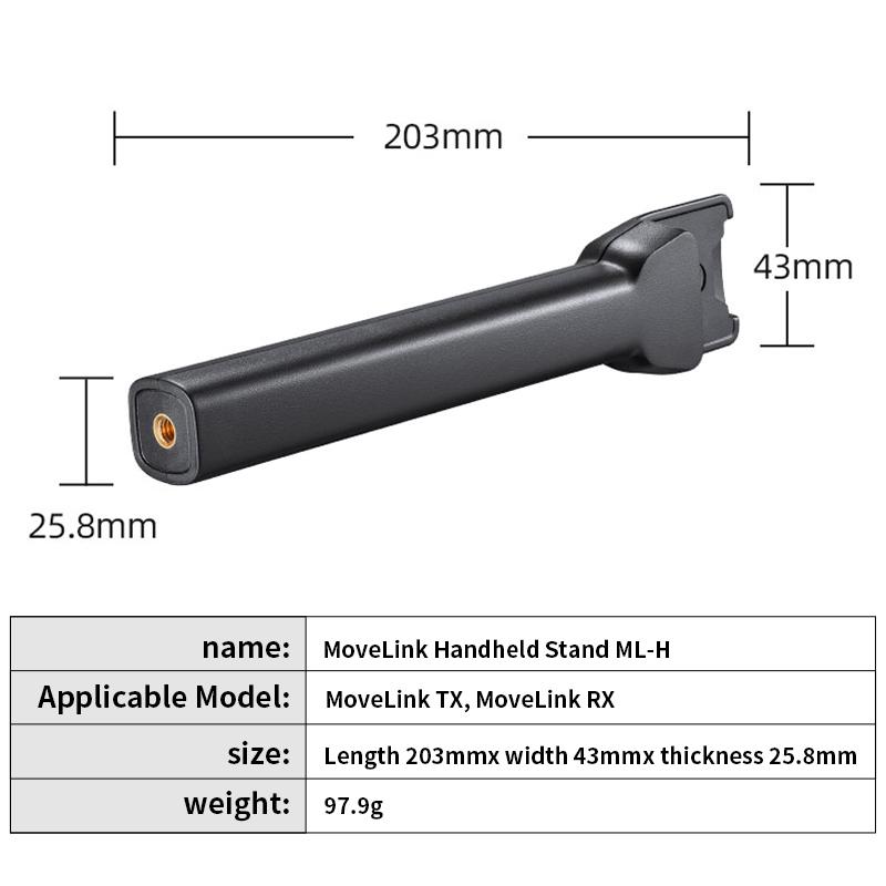 Godox M1 M2 UC1 Professionelles drahtloses Mikrofon MoveLink ML-H Mikrofon Handständer Griff Halterung für Godox MoveLink