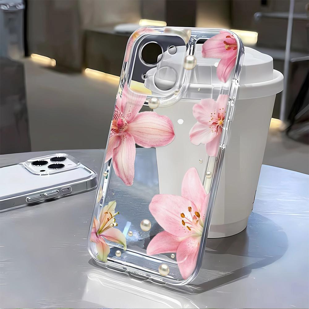 

Чохол для телефону Квітка труби для iPhone 16 16e 15 14 13 12 11 Pro Max X XS XR XSMax 7 8 Plus SE Ударостійкий м який чохол з ТПУ For iPhone X or XS