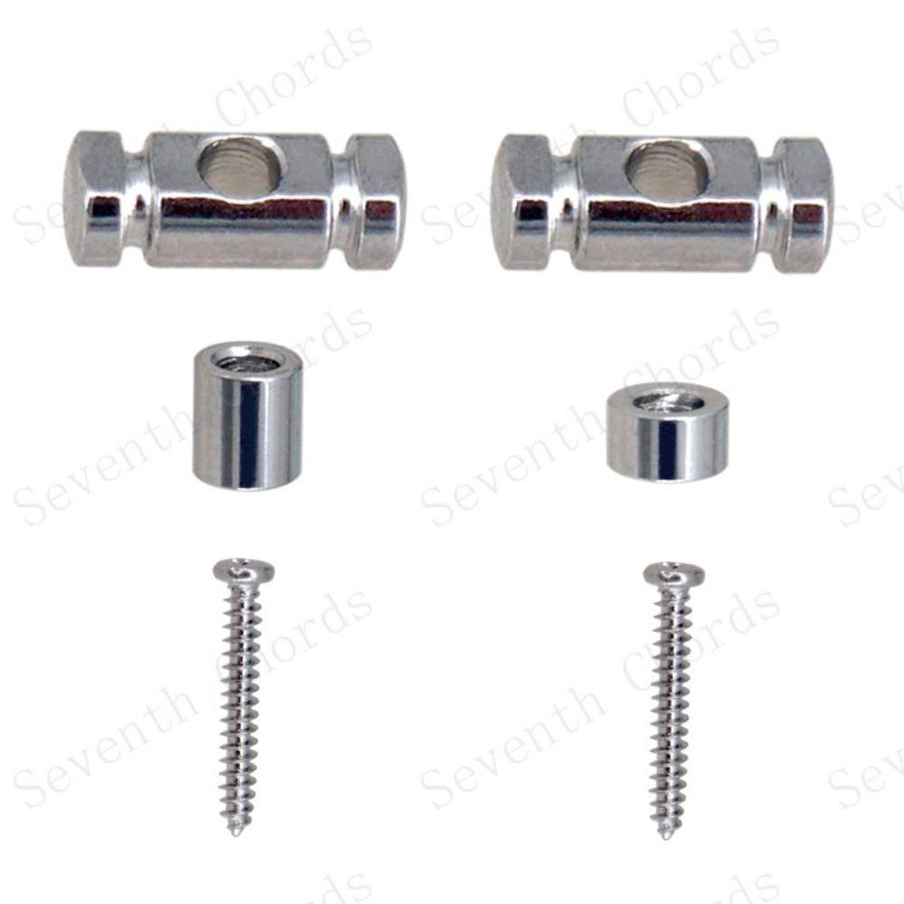Iron Guitar String Retainer with Mounting Screws String Retainer Guitar Roller String Trees Retainer Gold/Silver/Black