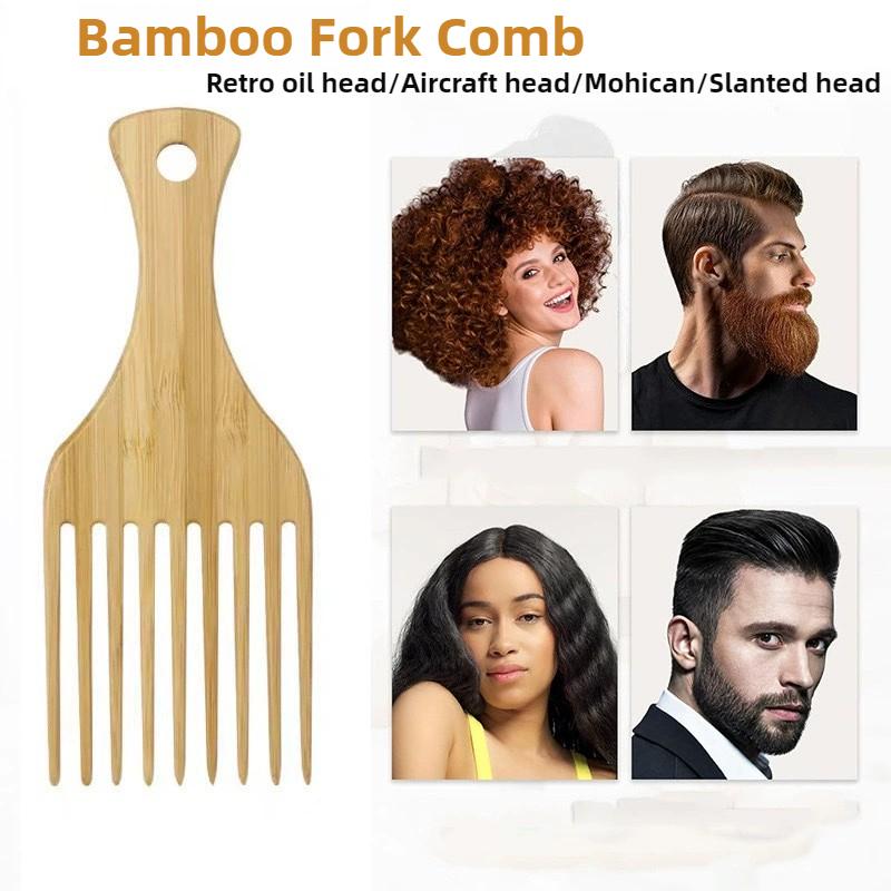 Natural Bamboo Wooden Hair Combs Anti-Static Hairdressing Comb Wide Tooth Combs Rat Tail Hair Brush Women Barber Styling Tools