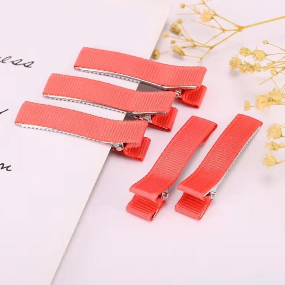 10PCS DIY Handmade Hairclips For Women Basic Bows Hair Clips Coverd Ribbon Hair Barrettes Handicraft Hair Accessories