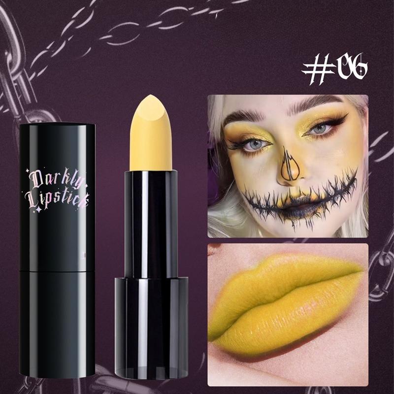 Non-stick Cup Matte Lipstick Flash Diamond Lipstick Halloween Dark Makeup