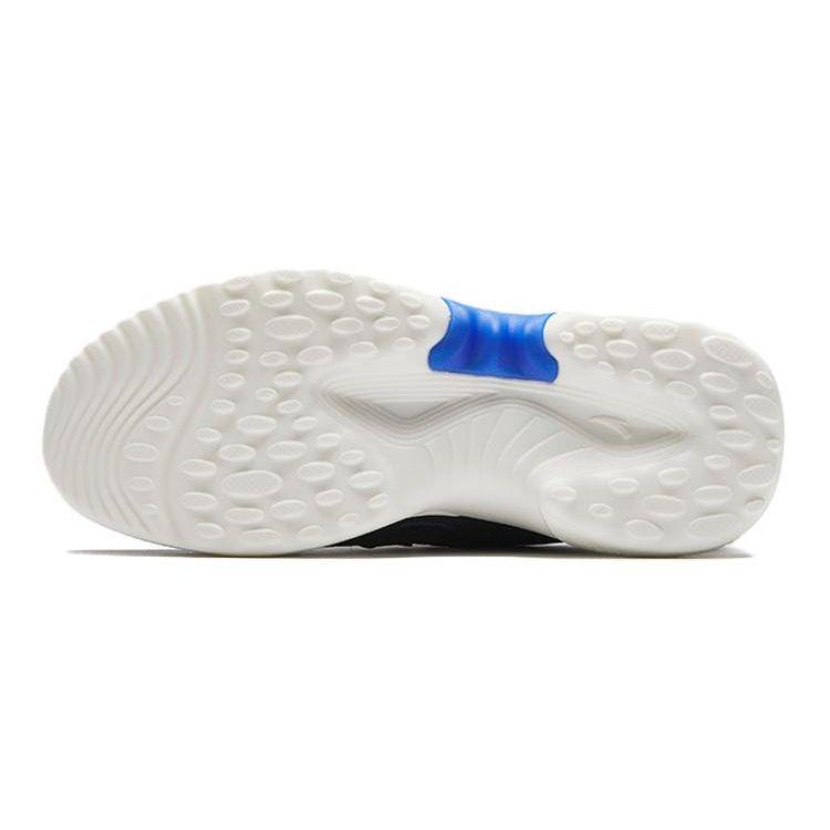 Anta Kids Knob Shock Absorbing Wear Resistant Low Top Running Shoes Kids Running Shoes Black Blue A312425514-2