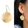 Unregelmäßige Runde Ohrhänger für Damen Einfach Gebogen Mattiert Allergiebeständig Piercing Ohrringe Schmuck