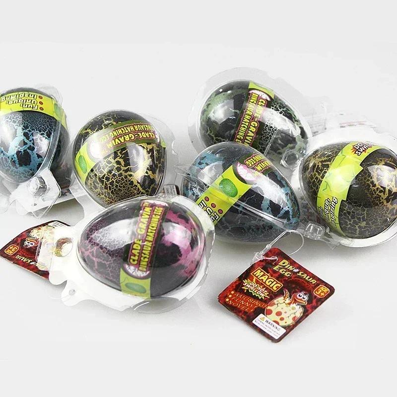 Dinosaur Eggs Dino Egg Toys Grow in Water Hatch Egg Crack Science Kits Novelty Toy Gifts 4.5*6cm Dino Egg with Assorted Color