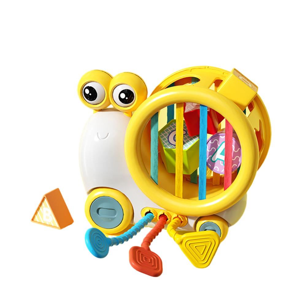 Cartoon Snail Shape Sorter Sensory Bin Toys Colorful Cube Sorting Game Fine Motor Skills Developmental Learning Toys For Baby Gifts