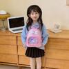 New bow backpack kindergarten girls cute small schoolbag casual versatile trend backpack