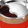 Creative Stainless Steel Ashtray with Lid - Anti-Fly, Ideal for Office, Bathroom, or Living Room