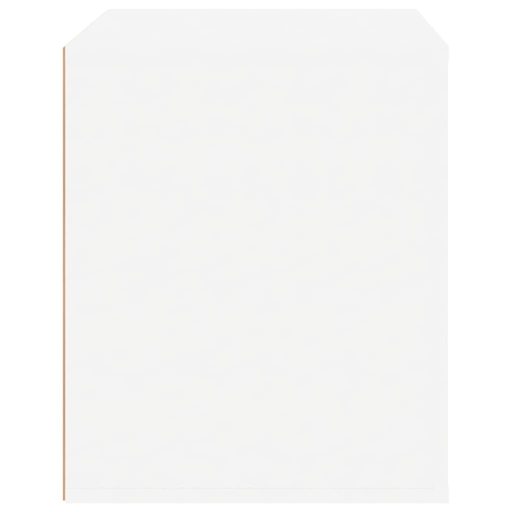Nightstand High Gloss White 50 x 39 x 47 cm