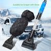 Car Windshield Ice Scraper Mitt With Warm Gloves Waterproof Snow Shovel Brush Scratch-Free Snow Removal Tools for Car Cleaning