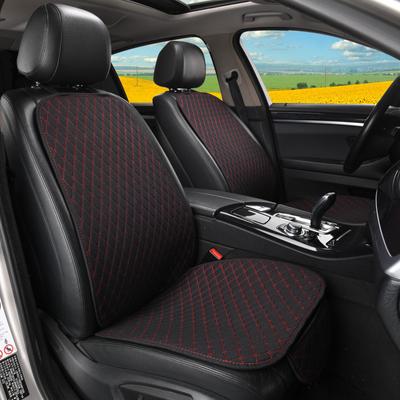 Sommer Auto Sitzbezug Schutz Auto Flachs Vorne Hinten Hinten Rückenlehne Schwarz Leinen Sitzkissen Pad für Auto Innen Lkw Suv
