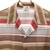 KENNINGTON 70s 80s vintage Border Pattern Short sleeve Open collar shirt Men's Used