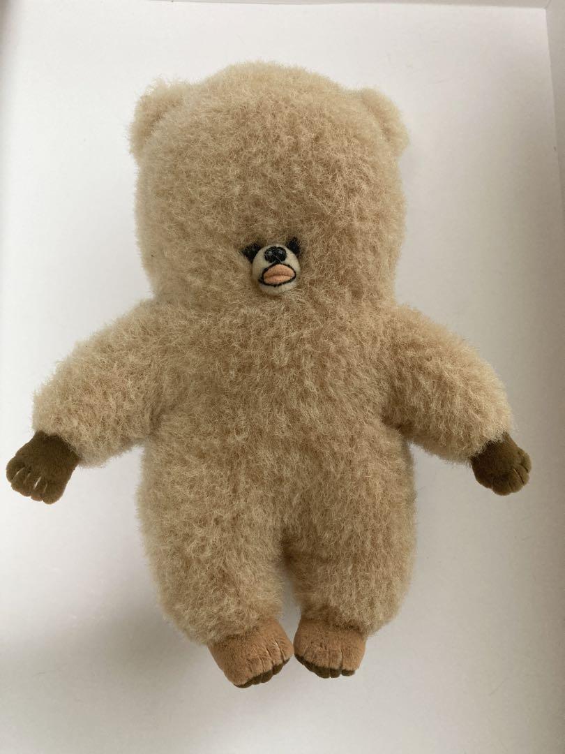 

[USED] Hino Kitamura Bear Plush Toy, Orange Beige Teddy Bear