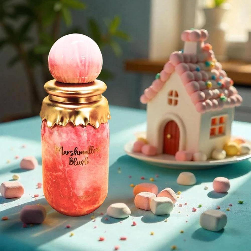Paris Corner Marshmallow Blush Women's Perfume, Pink Cotton Candy Fragrance, Long-Lasting Soft Scent, Sweet Floral Gourmand Eau de Parfum, 50ml