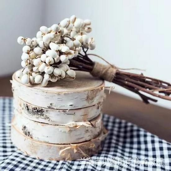 Handmade Wild Pine Cone Christmas Tree Decorative Branches with Dried Flowers
