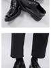 Men's 2025 Square Toe Height Increasing Leather Derby Shoes - Casual, Formal, & Wedding Wear