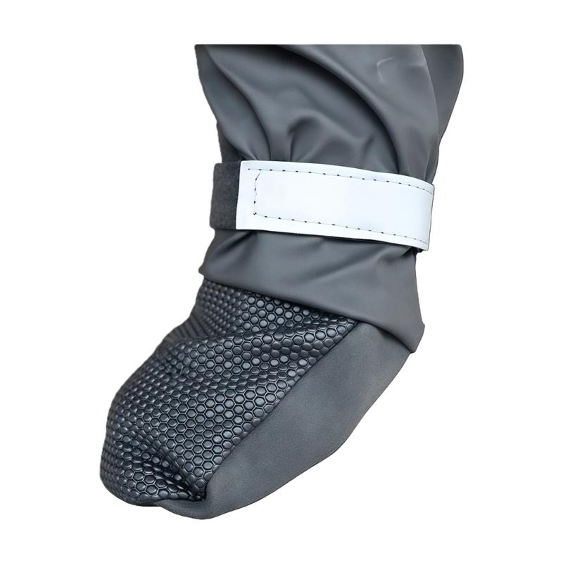Breathable Pet Shoe with Antislip Soles And Reflective Dog Rain Booties, Dirty-proof Outdoor Dog Suspender Sock Shoe M