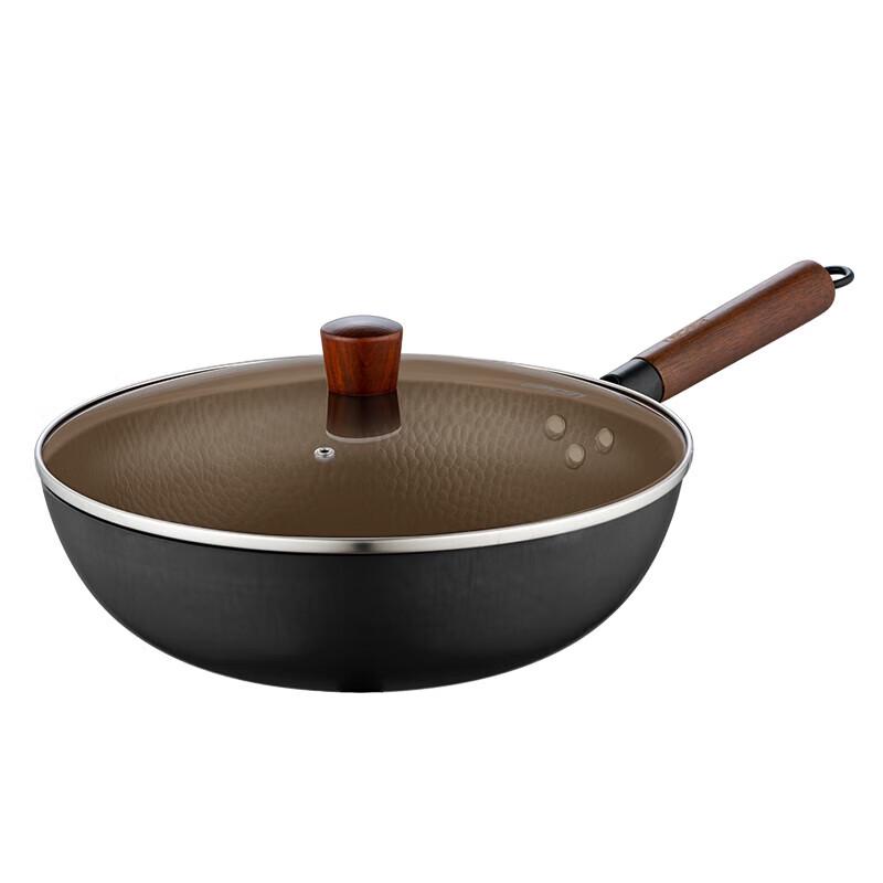 Lecker KR-347 Fine Iron Flat Bottom Wok