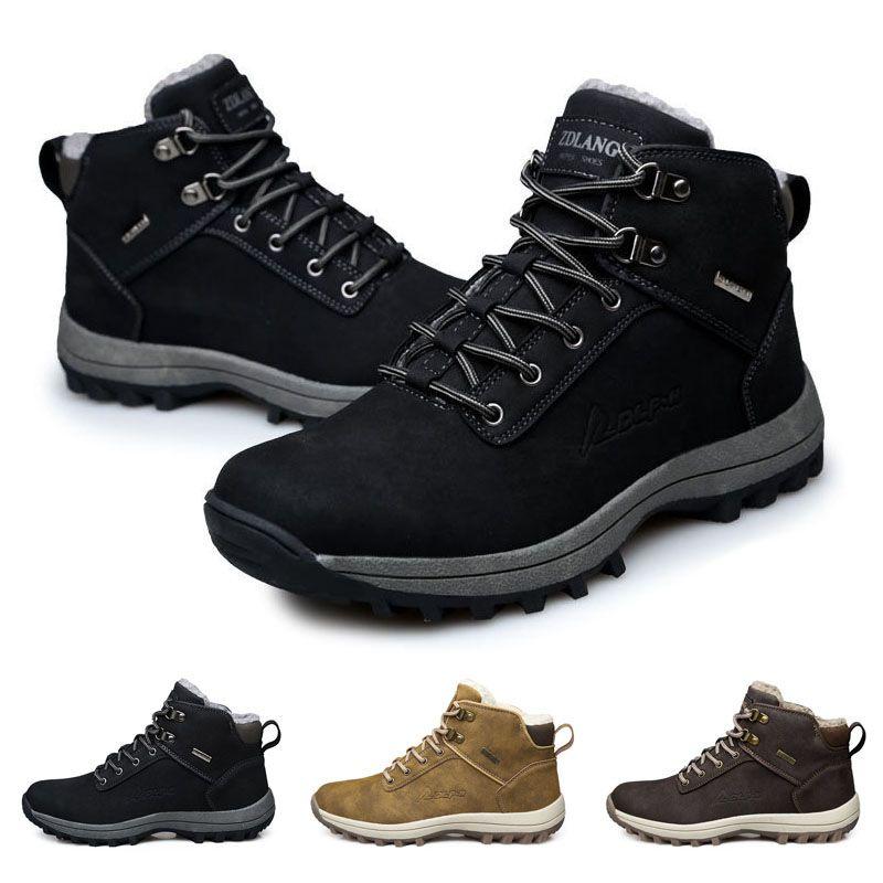 Men's Waterproof Winter Hiking Boots Durable Stylish Outdoor Shoes
