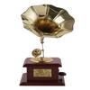 Antique Square Gramophone Showpiece for Home Decor, Office, Gift Idea, Music Lover Gift, Wooden Gramophone