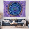 Ethereal Blue  Purple Mandala Tapestry Psychedelic Style Bedroom Wall Hanging Full of Artistic Atmosphere