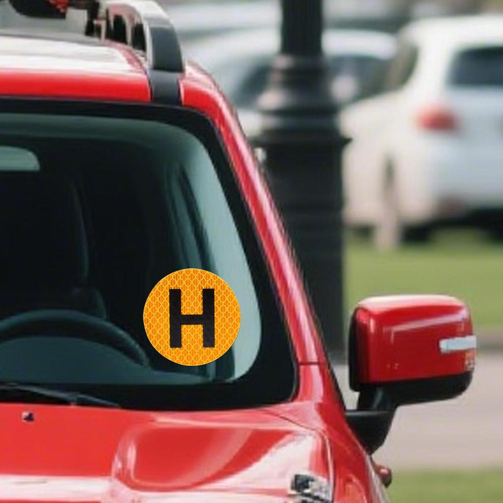 Magnetic Car Stickers Magnet Bumper Decals Windscreen H Sign Historical Vehicle Badge For Door Window Rear Panel Fridge Home