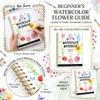 Watercolor Coloring Book for Beginners - Floral Botanical Drawing Pad