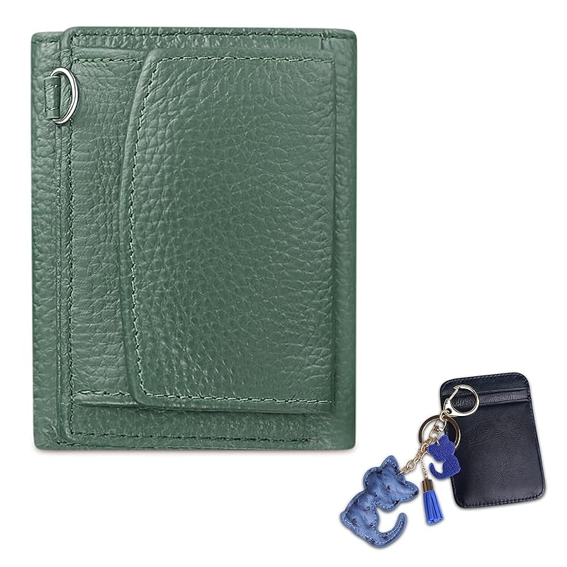 

[FUKUYIN] tri-fold wallet mini wallet ladies box type coin purse genuine leather small wallet card holder large capacity men s mini wallet soft