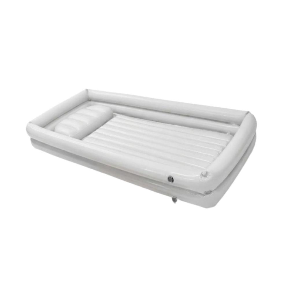 Inflatable Tub Foldable Ice Bath and for Athletes Recovery Home SPA White
