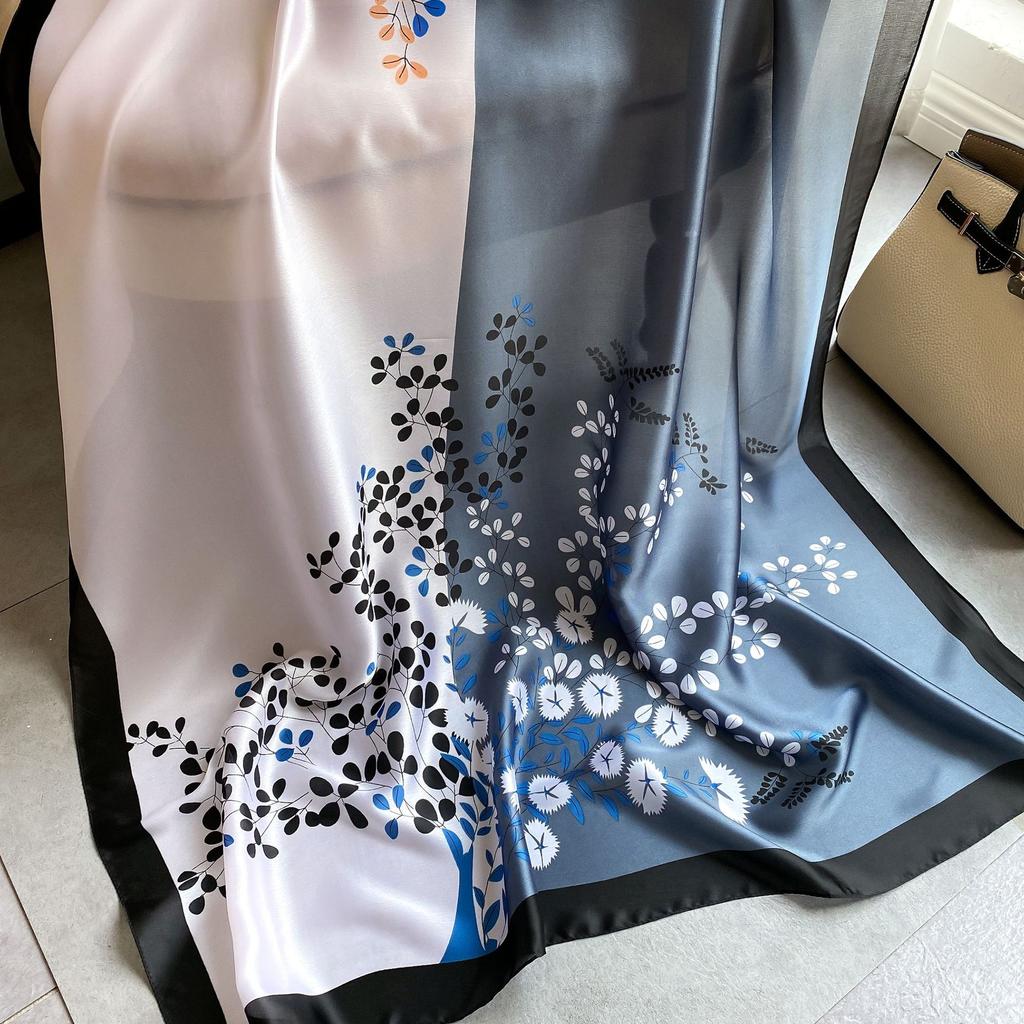 Eșarfe de mătase de înaltă calitate, de lux, bentiță, eșarfe pentru gât, pentru femei, eșarfă de mătase cu lanț, șal decorativ pentru femei