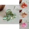 Trendy Hair Acetate Clip With Elegant Floral Design In Candy Colors For Stylish Women