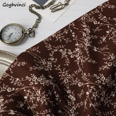 Fabric Floral Corduroy Handmade Design Clothing Fabrics Multi-function DIY Dress Accessories Needlework Apparel Sewing Material